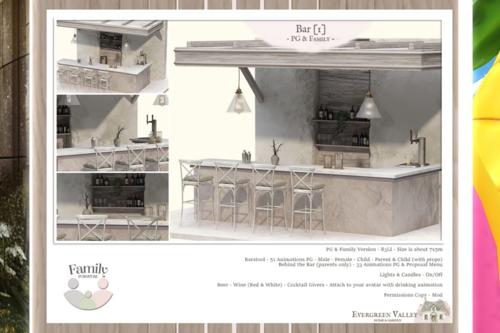 Bar, L$899-L$999 each