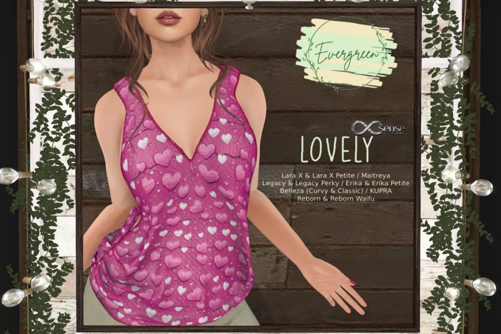 Lovely Duo Top - Erika/GenX/Inithium/Legacy/Maitreya/Reborn/+mods, L$249 each/L$1299 FP
