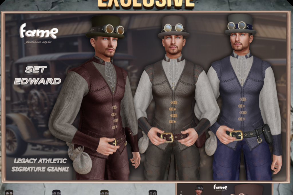 Edward Set - Gianni/Legacy Athletic, L$480 each/L$1300 FP