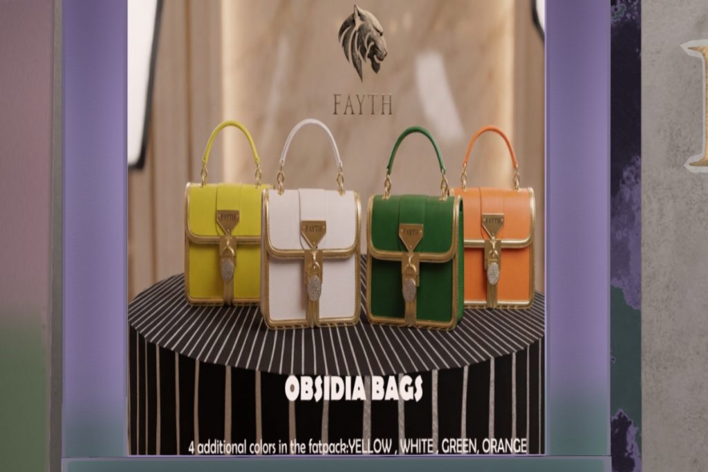 Obsidia Bag, L$350 each/L$1400 FP