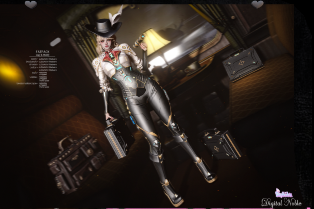 Digital Noble Set - Legacy/Reborn, L$200-L$388 each/L$588-L$1488 each FP/L$3888 MP