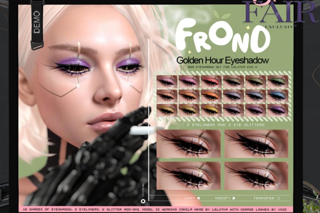 Golden Hour Eyeshadow - EvoX, L$250