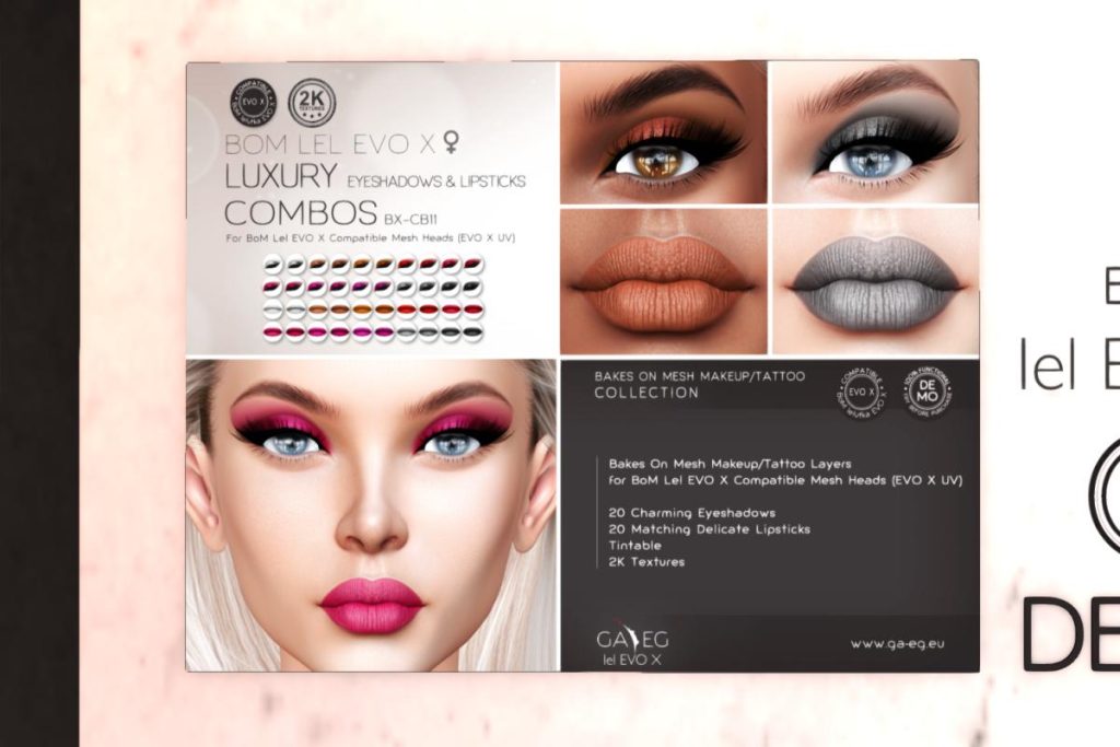 BX-CB11 Luxury Combos Eyeshaows &amp; Lipsticks - Evo X, L$380