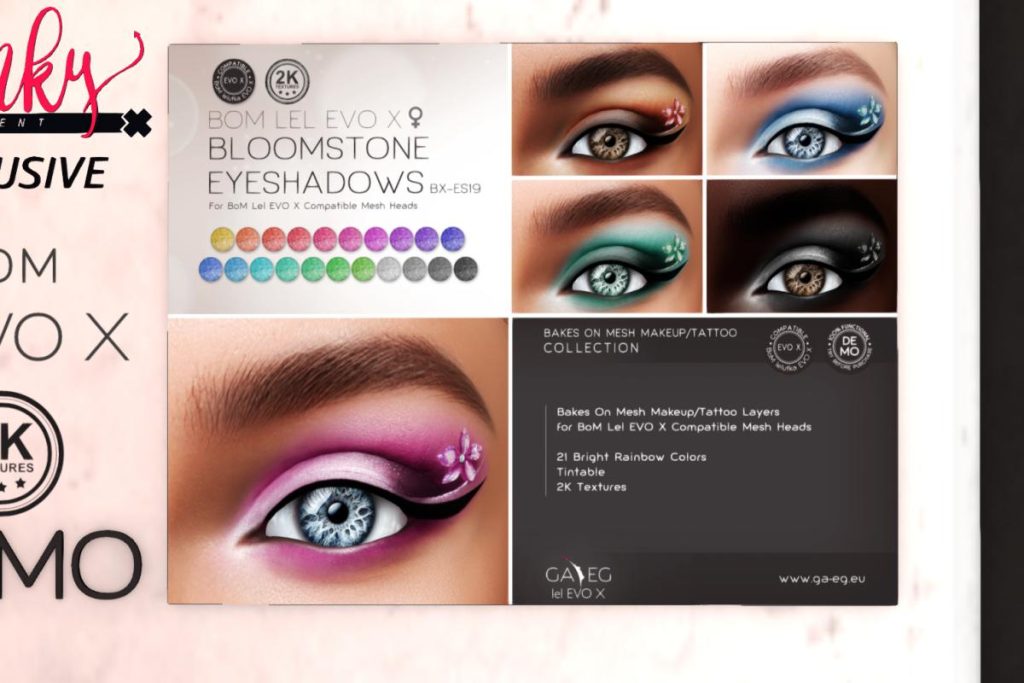 BX-ES19 Bloomstone Eyeshadows - Evo X, L$380