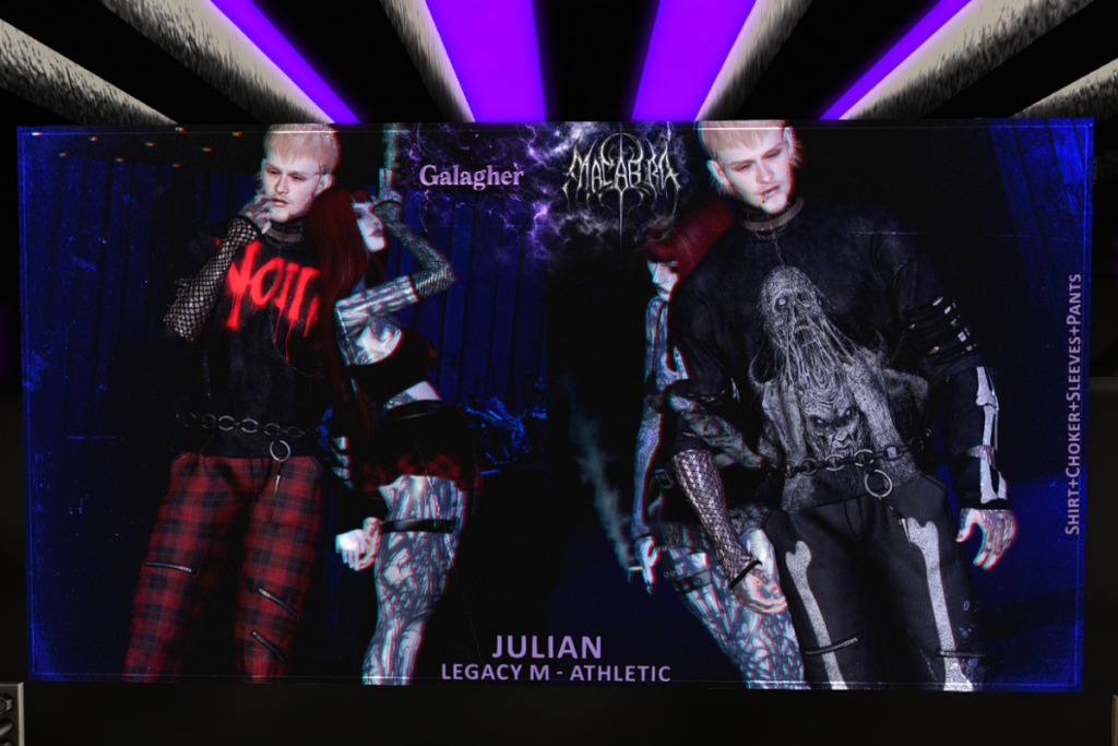 Julian Shirt, Sleeves and Pants - Legacy/+mods, L$198-L$298 each/L$1798 FP