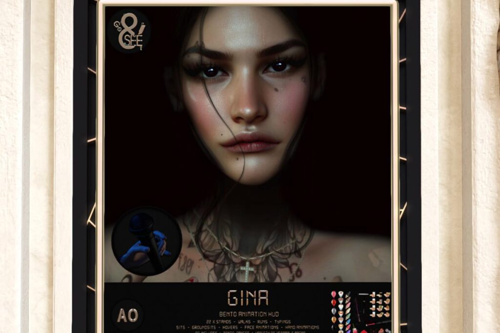 Gina Bento Animation HUD, L$120 each/L$2500 FP