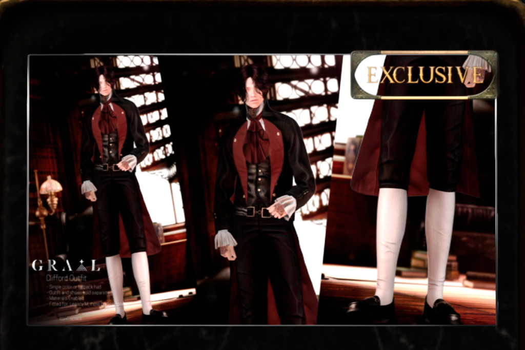 Clifford Outfit - Legacy, L$199-L$399 each/L$842-L$1899 each FP