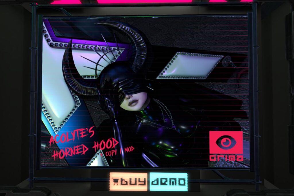 Acolyte's Horned Hood - EvoX, L$450