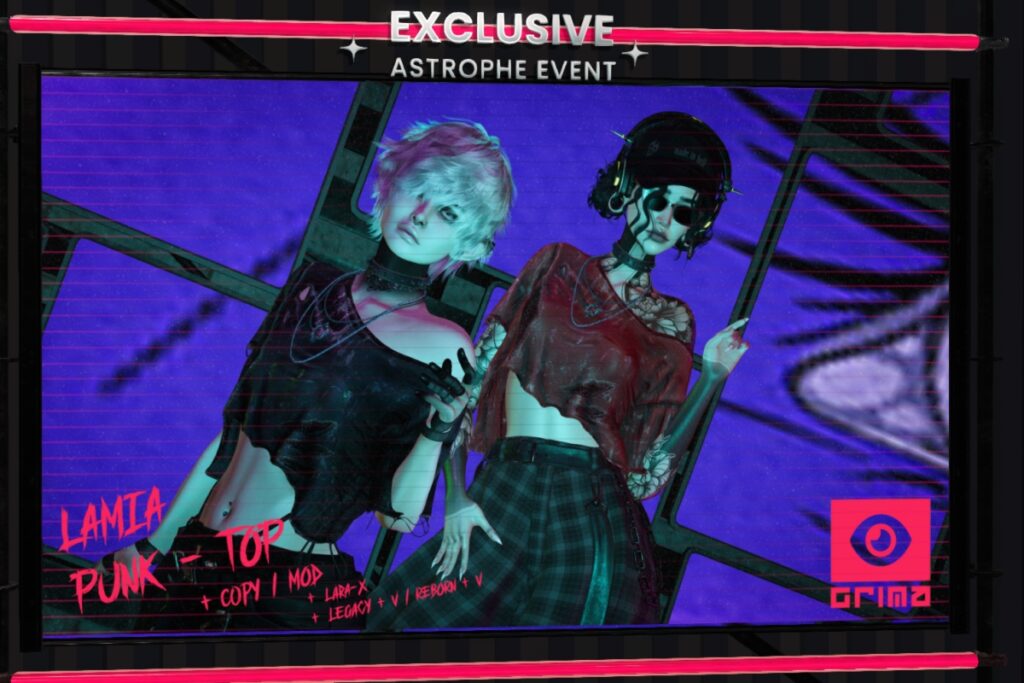 Lamia Punk Top - Legacy/MaitreyaX/Reborn/V-Tech/+Mods, L$600