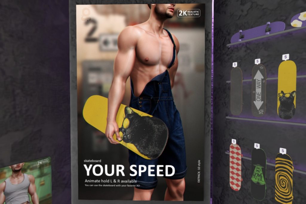 Skateboard, L$186 each/L$837 FP