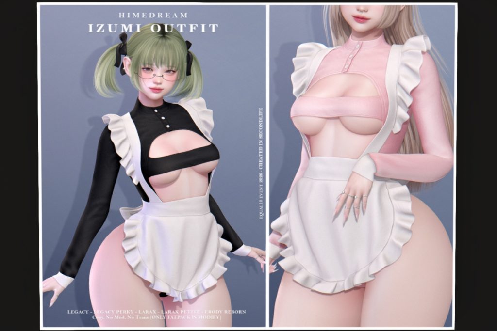 Izumi Outfit - Legacy/MaitreyaX/Reborn/+mods, L$250 each/L$1999 FP