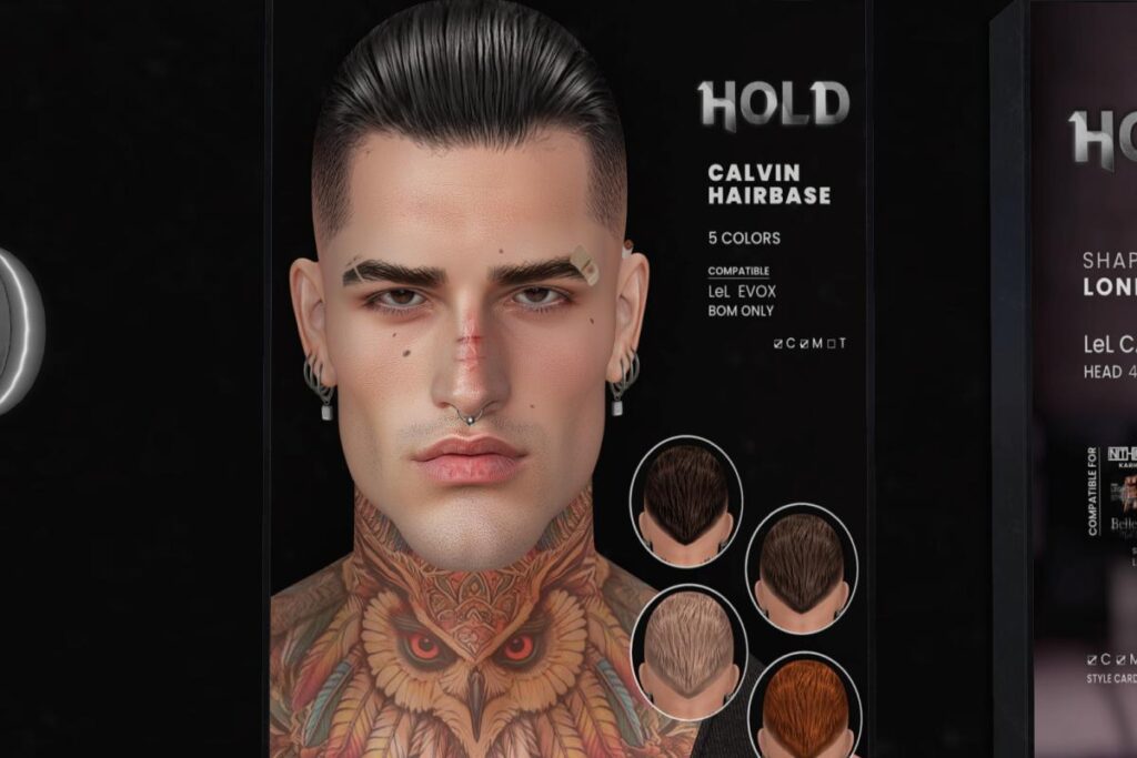 Calvin Hairbase - EvoX, L$280