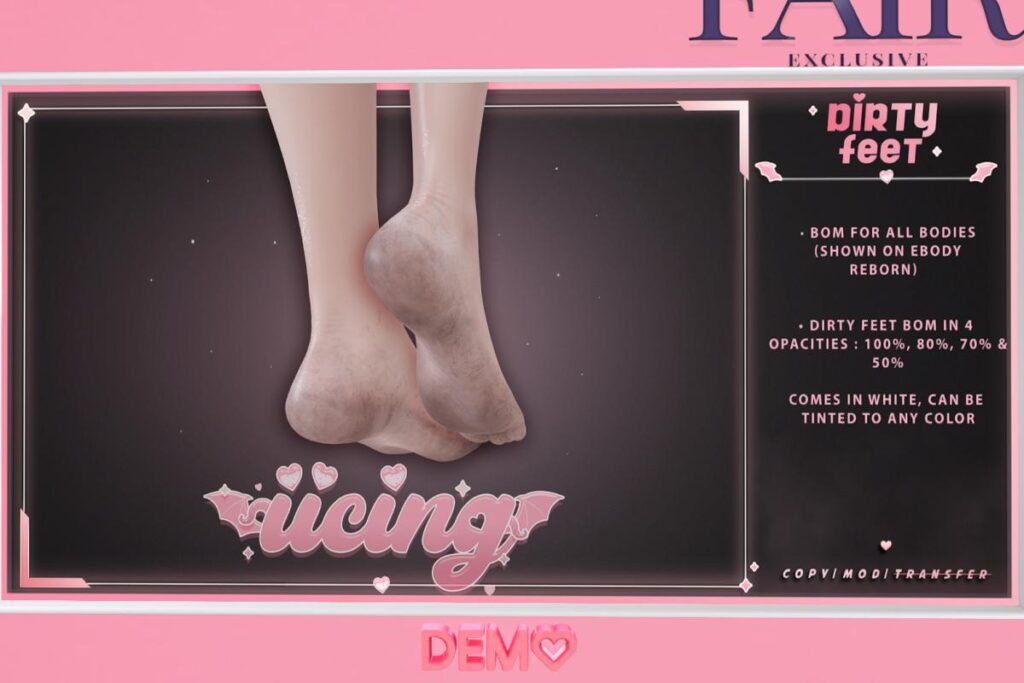 Dirty Feet - BOM, L$150