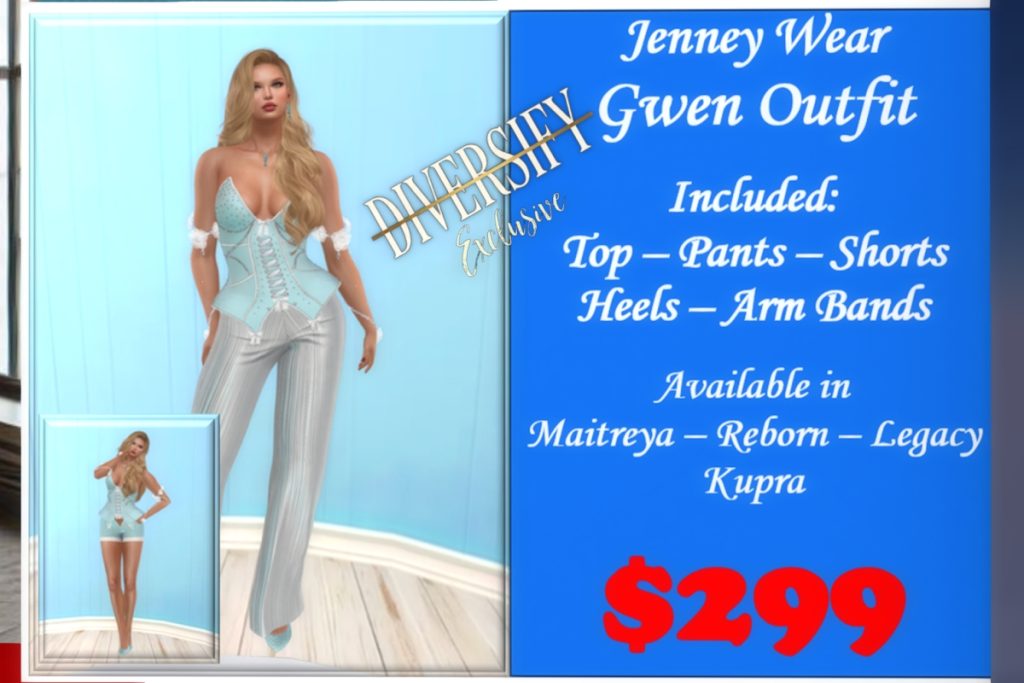 Gwen Outfit - Inithium/Legacy/Maitreya/Reborn, L$299