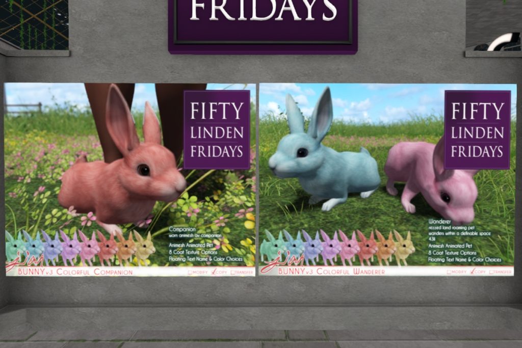 Bunny V3 Colorful Companion | Bunny V3 Colorful Wanderer <a href="http://maps.secondlife.com/secondlife/Jian/240/239/24" target="_blank">Teleport</a>
