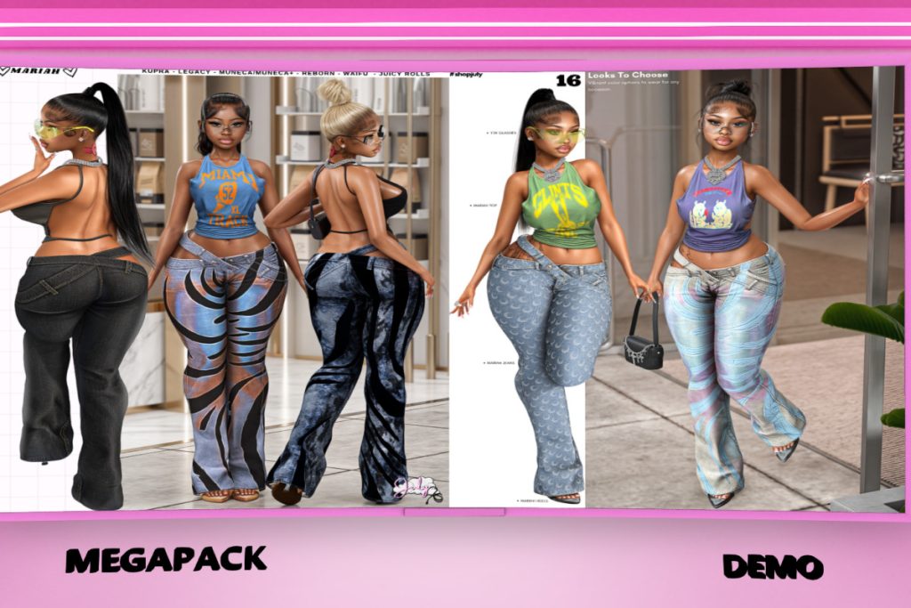 Mariah Top, Pants, Glasses, &amp;Heels - Inithium/Legacy/Reborn/Yentements/+mods, L$349 each/L$999-L$1299 each FP/L$1999 MP