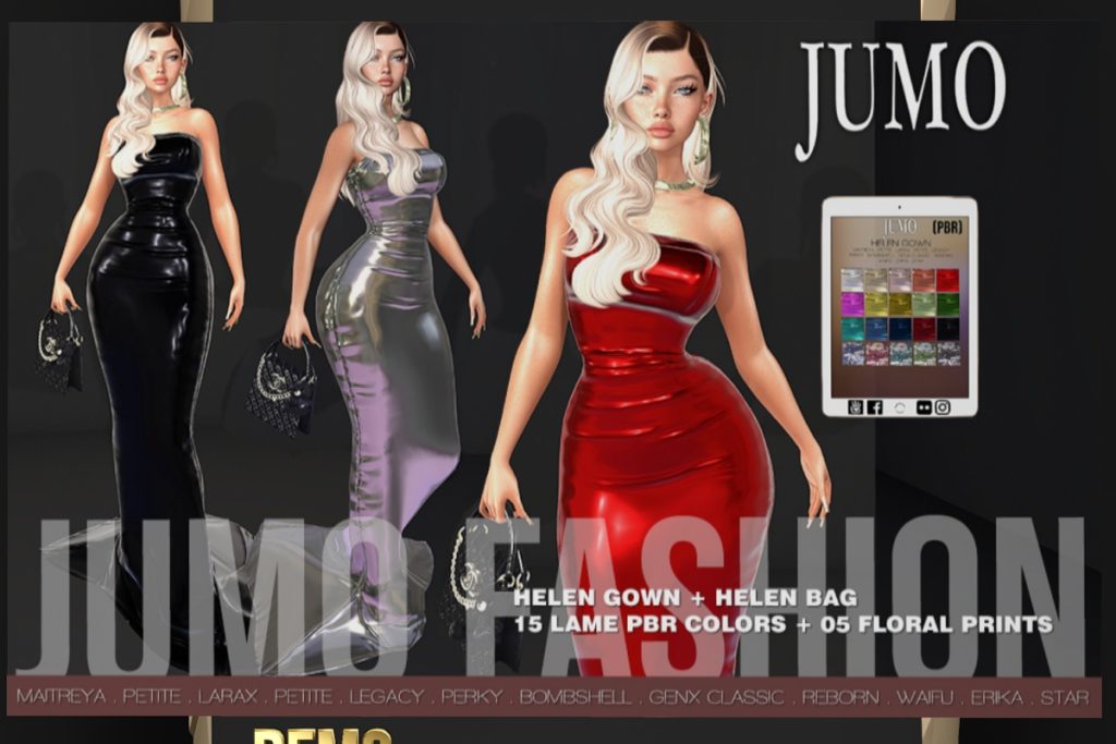 Hellen Gown - Erika/GenX Classic/Legacy/Maitreya/Reborn/Star/+mods, L$299