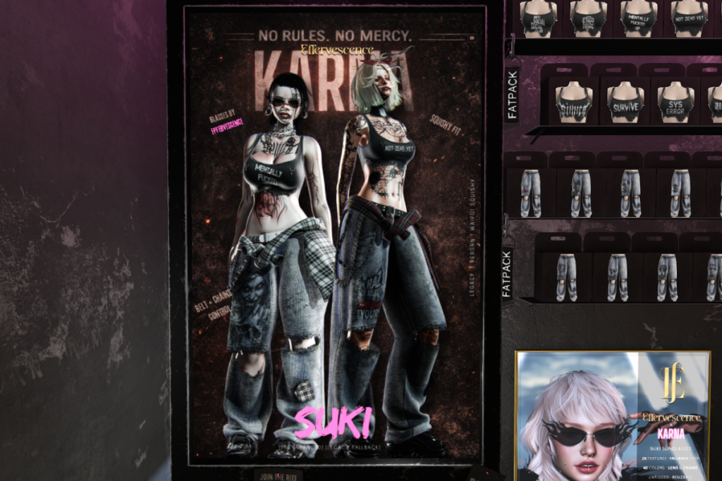 Suki Top and Jeans - Legacy/Reborn/+mods, L$299-L$399 each/L$1799-L$2499 each FP