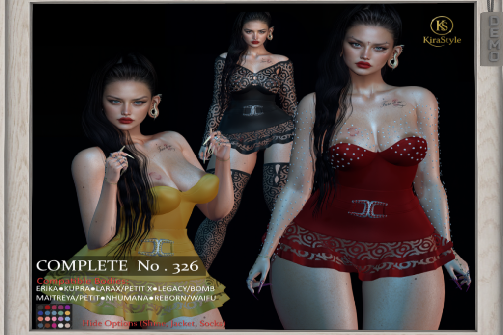 Outfit 326 - Erika/Inithium/Legacy/Maitreya/Nhumana/Reborn/+mods, L$299