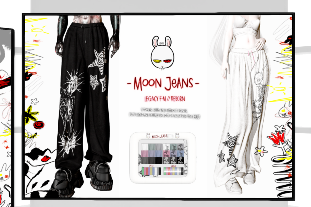 Moon Jeans - Legacy F+M/Reborn, L$300 each/L$1000 FP