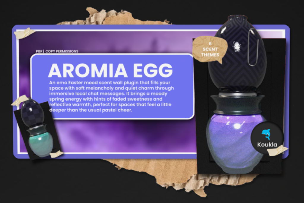 Aromia Egg, L$198 each/L$832 FP