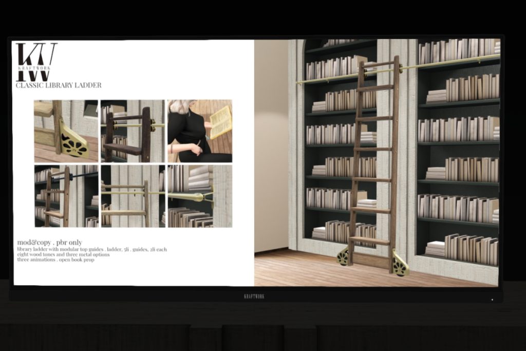 Classic Library Ladder, L$499