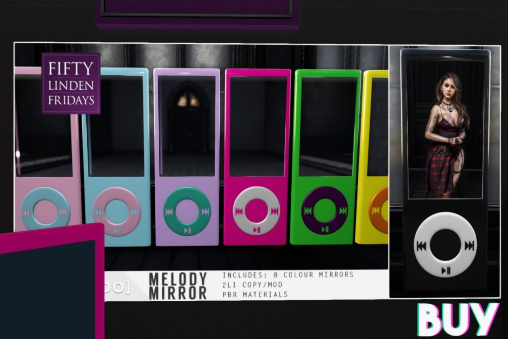 Melody Mirror	<a href="http://maps.secondlife.com/secondlife/SkyBeam%20Hideaway/215/237/4022" target="_blank">Teleport</a>