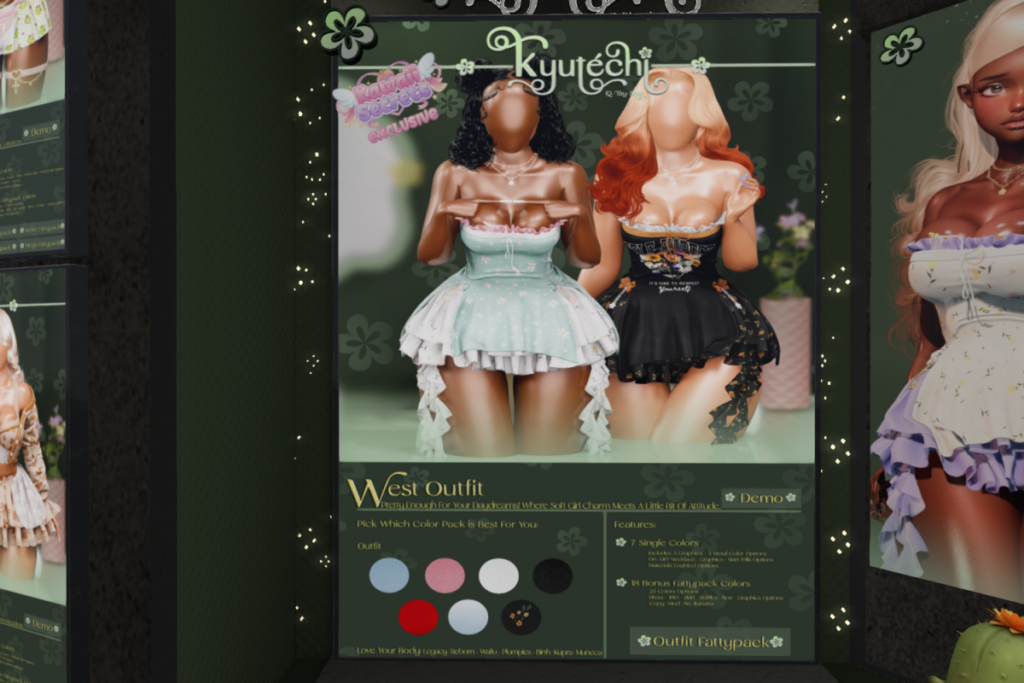 West Outfit - Inithium/Legacy/Reborn/Yentements/+mods, L$310 each/L$1799 FP