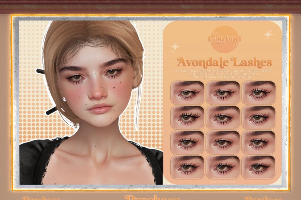 Avondale Lashes - EvoX/Genus, L$250 each/L$350 FP