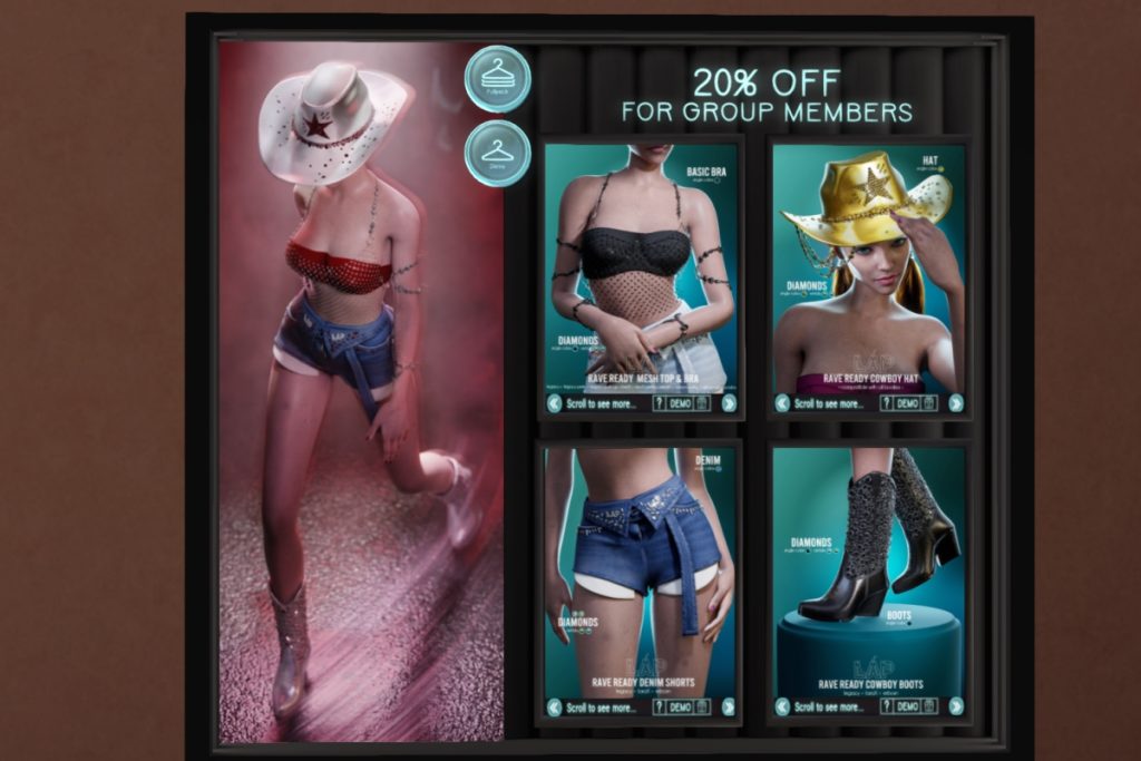 Rave Ready Set - Legacy/MaitreyaX/Reborn/+mods, L$250-L$450 each/L$3200 FP