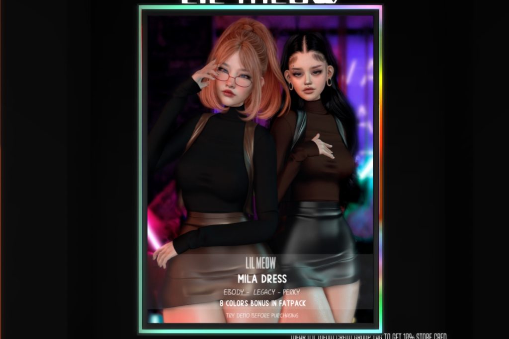 Mila Dress - Legacy/Reborn/+mods, L$199 each/L$640 FP