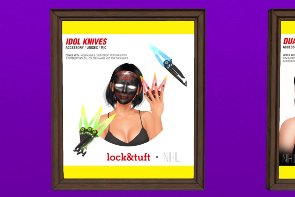 Idol Knives	<a href="http://maps.secondlife.com/secondlife/Oblivion/18/33/1338" target="_blank">Teleport</a>