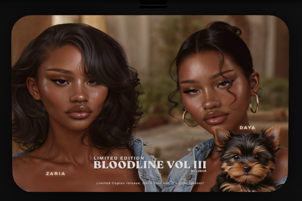 Bloodline Vol III Zaria and Daya Skins - EvoX/Velour, L$1999 each