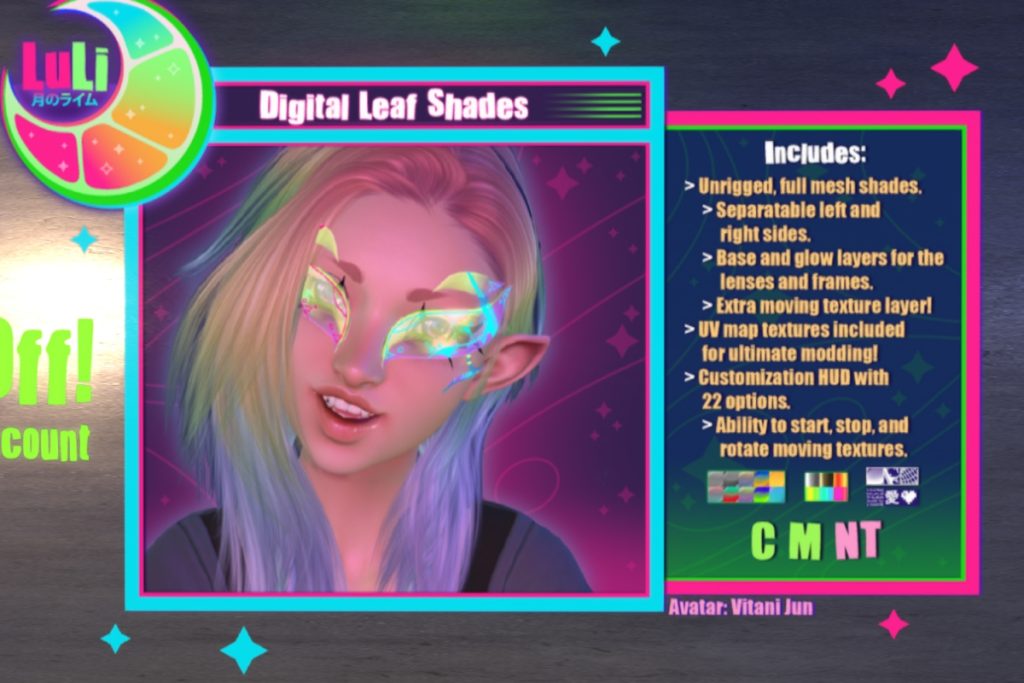 Digital Leaf Shades, L$150