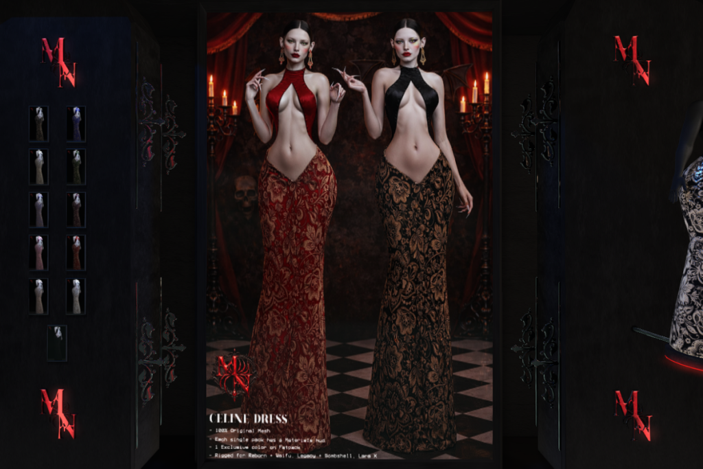 Celine Dress - Legacy/MaitreyaX/Reborn/+mods, L$350 each/L$2050 FP