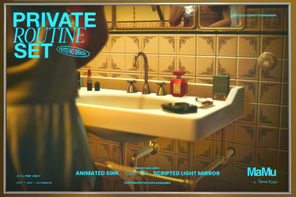 Private Routine Set Furniture &amp; Decor, L$350-L$440 each/L$620 FP