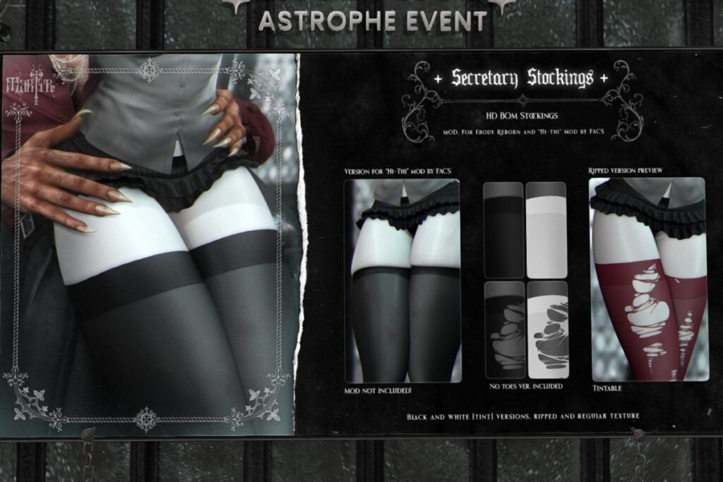 Secretary Stockings - BOM, L$299