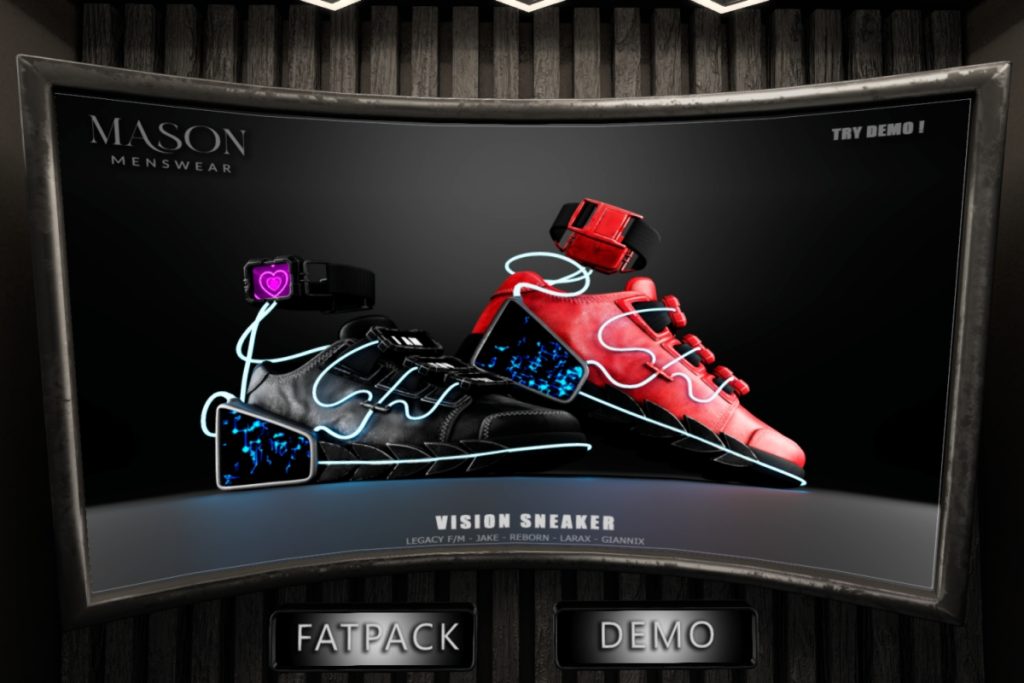 Vision Sneaker - GianniX/Jake/Legacy F+M/MaitreyaX/Reborn, L$280 each/L$1499 FP