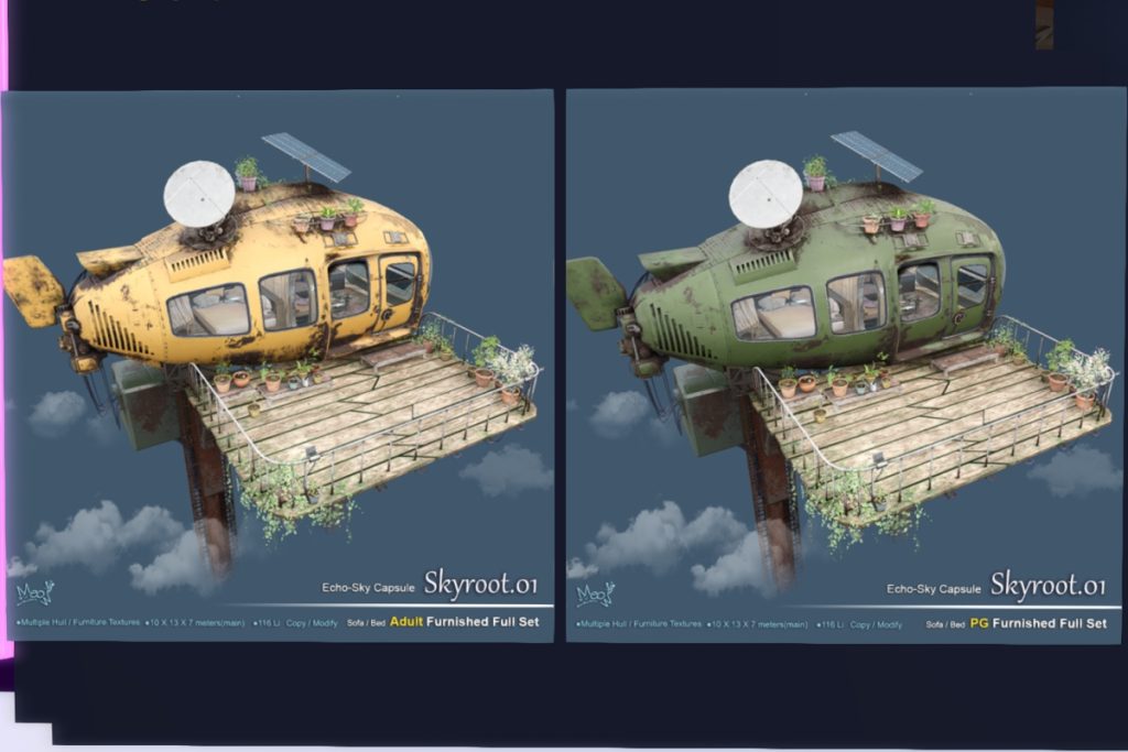 Skyroot Echo-Sky Capsule, L$2048-L$2248 each