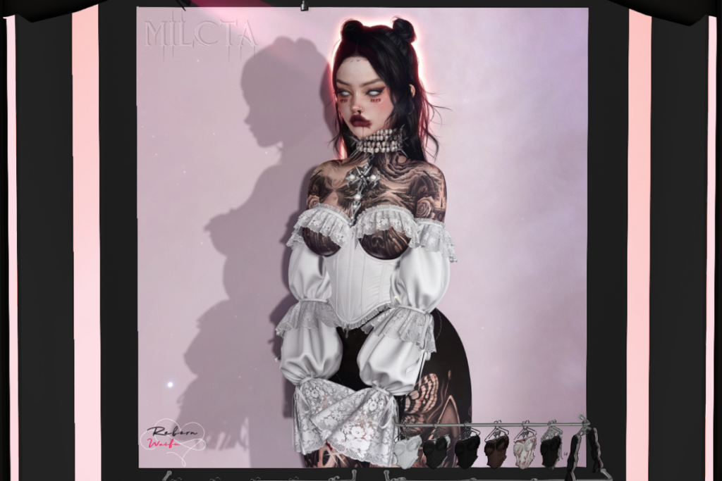 Velune Corset, Sleeves and Panties - Reborn/+mods, L$250-L$320 each/L$830-L$1740 each FP