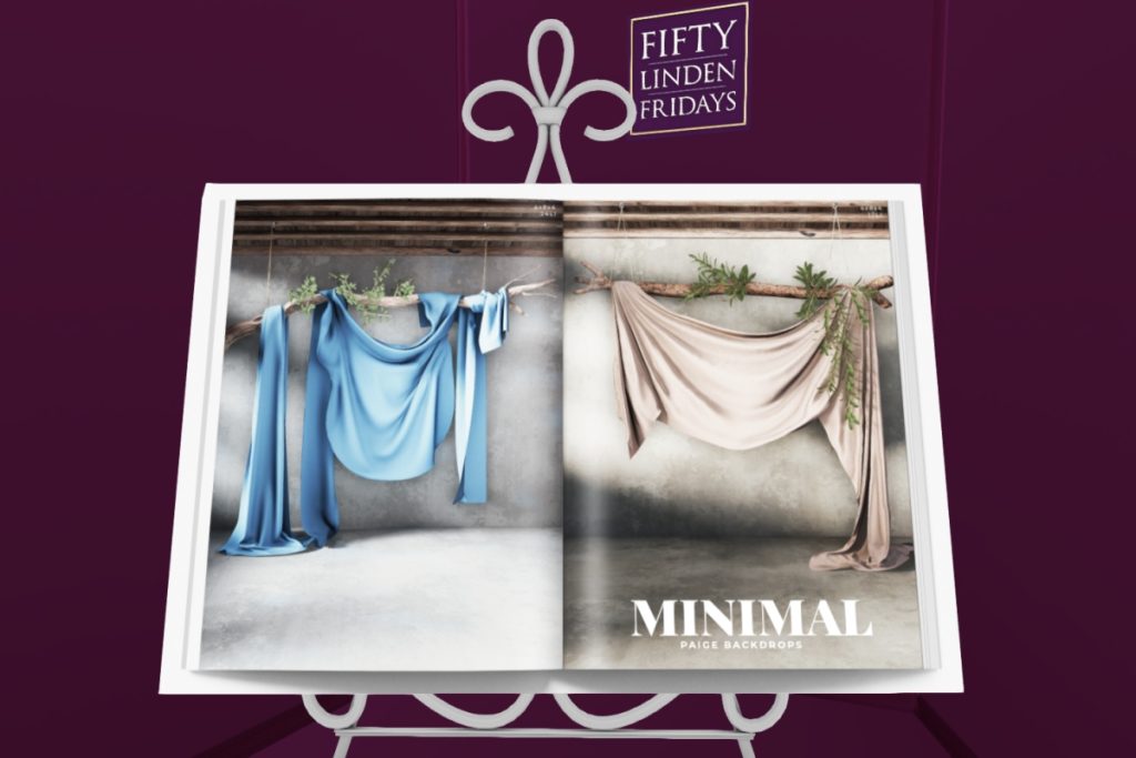 Paige Backdrop	<a href="http://maps.secondlife.com/secondlife/MINIMAL%20Gallery/81/130/27" target="_blank">Teleport</a>