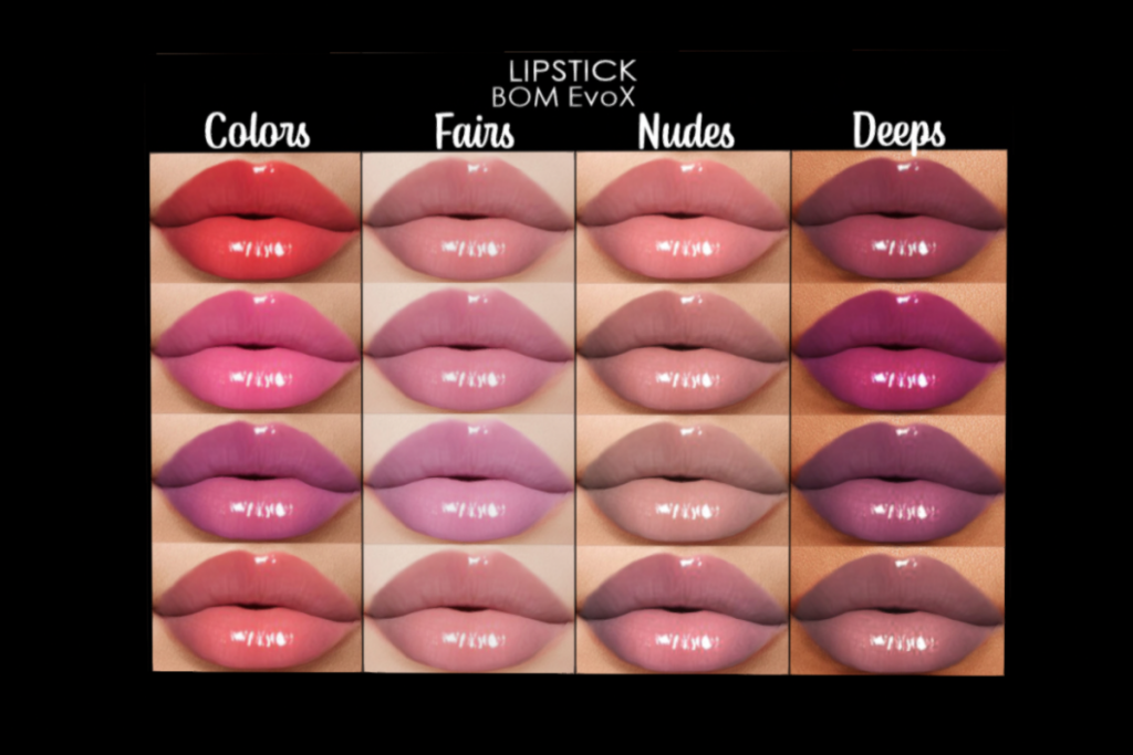 Windy Lipstick - EvoX, L$139 each