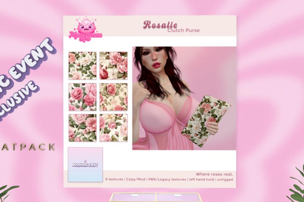 Rosalie Clutch Purse, L$105 each