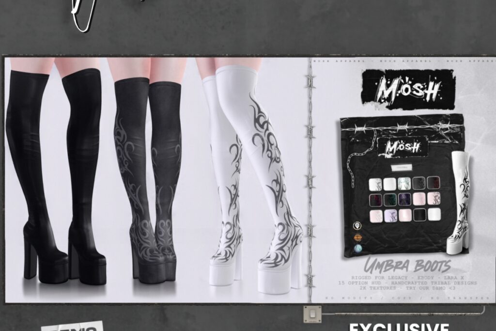 Umbra Boots - Legacy/MaitreyaX/Reborn,  L$499