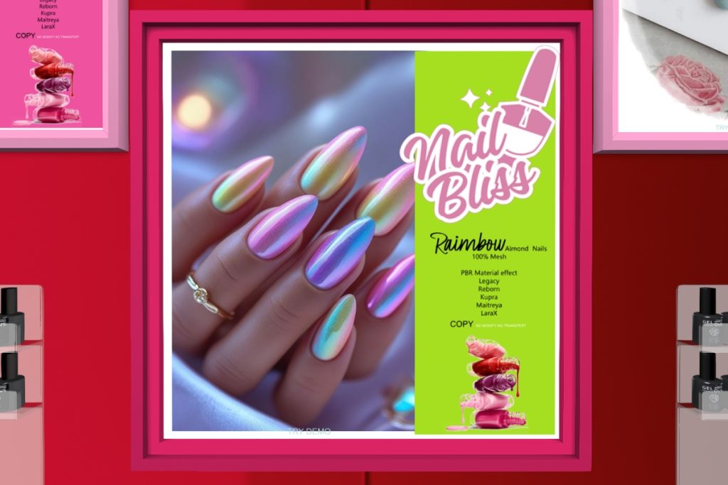 Rainbow Nails - Inithium/Legacy/Maitreya/Reborn/+mods, L$280