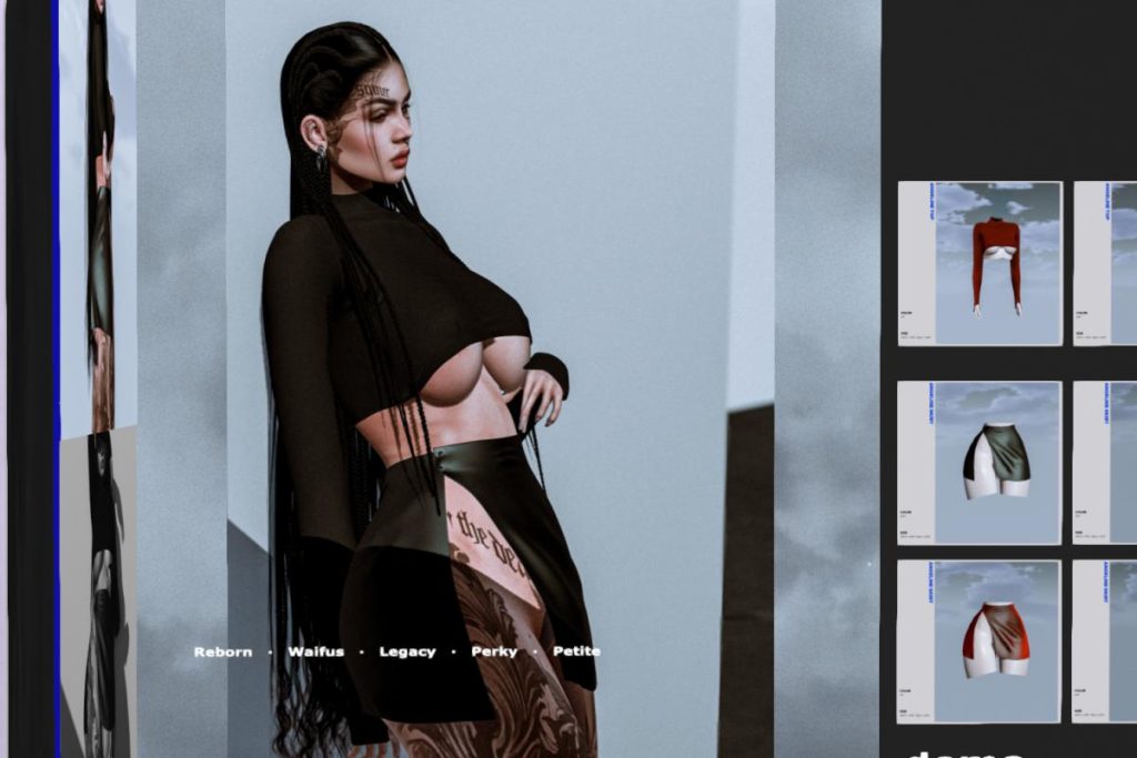 Angeline Top &amp; Skirt - Legacy/Reborn/+mods, L$249 each/L$1199 FP