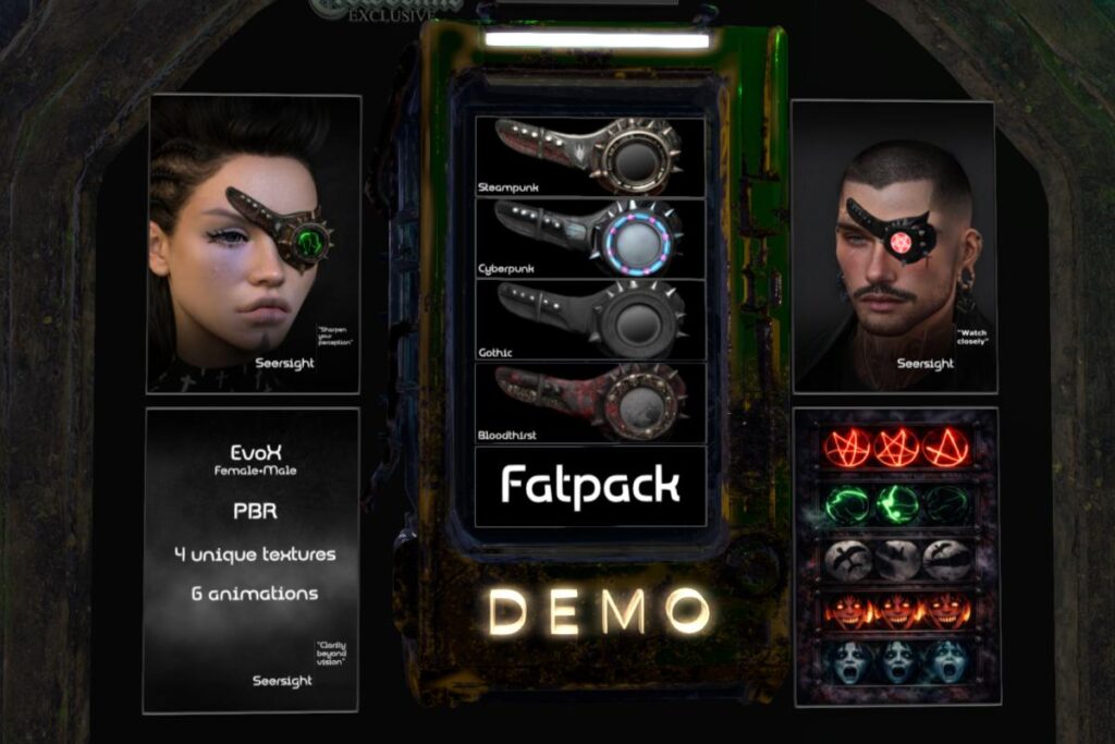 Seersight Patch - EvoX, L$500 each/L$1500 FP