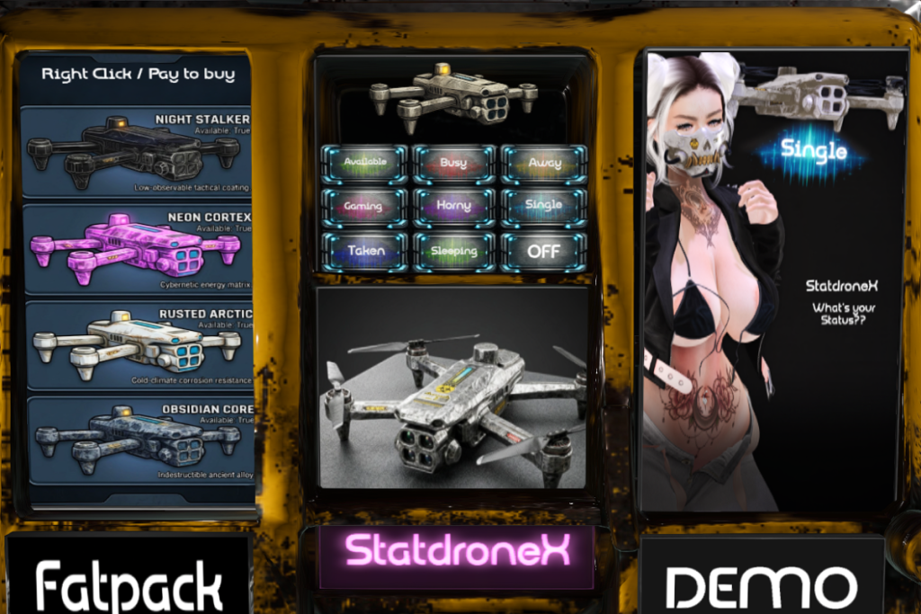 StatdroneX, L$450 each/L$1200 FP