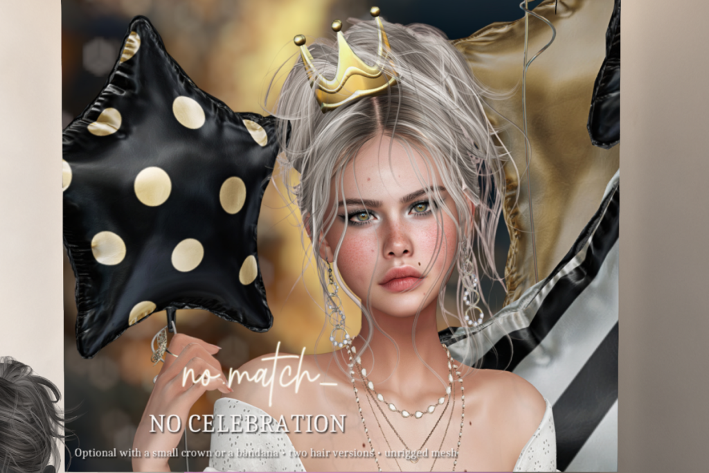 No Celebration Hair, L$200 each/L$800 FP