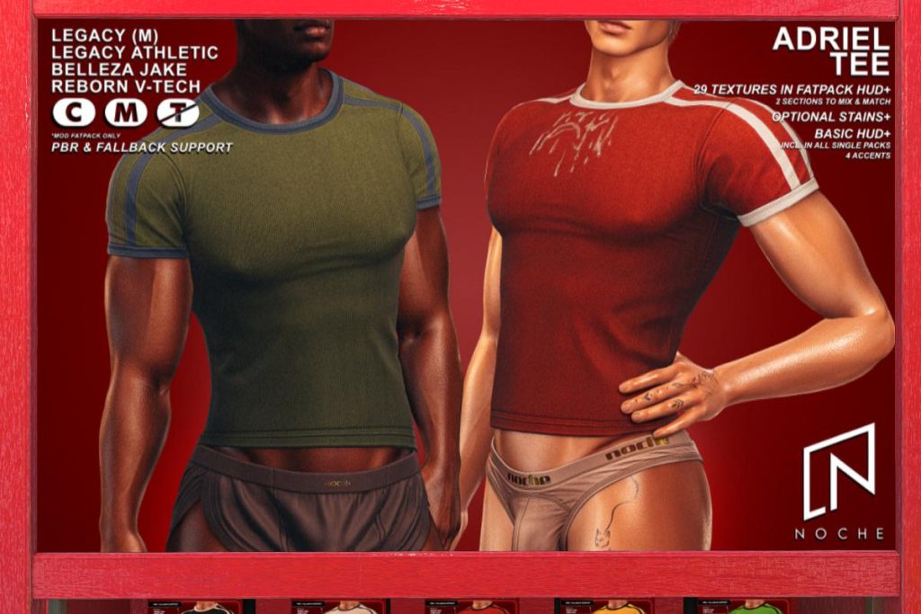 Adriel Shirt - Jake/Legacy/Reborn/+mods, L$275 each/L$1299 FP